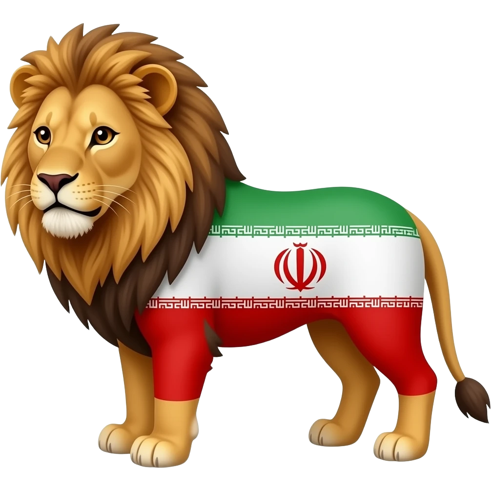 سلام 🇮🇷🦁 این دوتا استیکر رو باهم ترکیب کن emoji