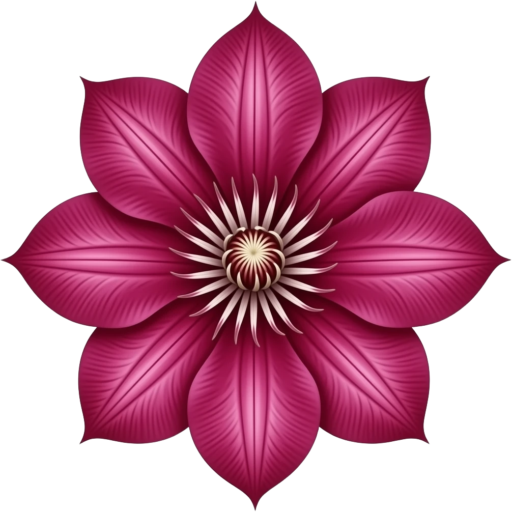 Clematis Saphyra flower emoji