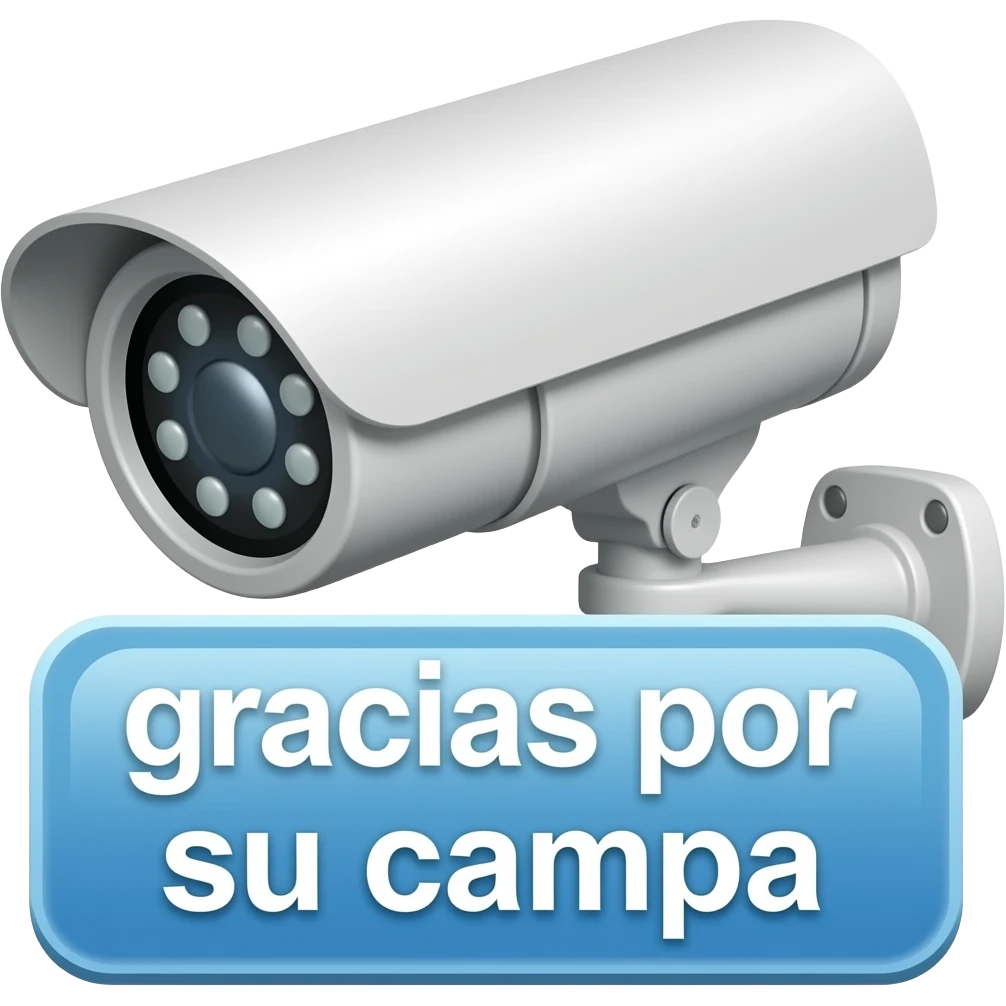 caamras de seguridad agrgar texto gracias por su compra en español emoji