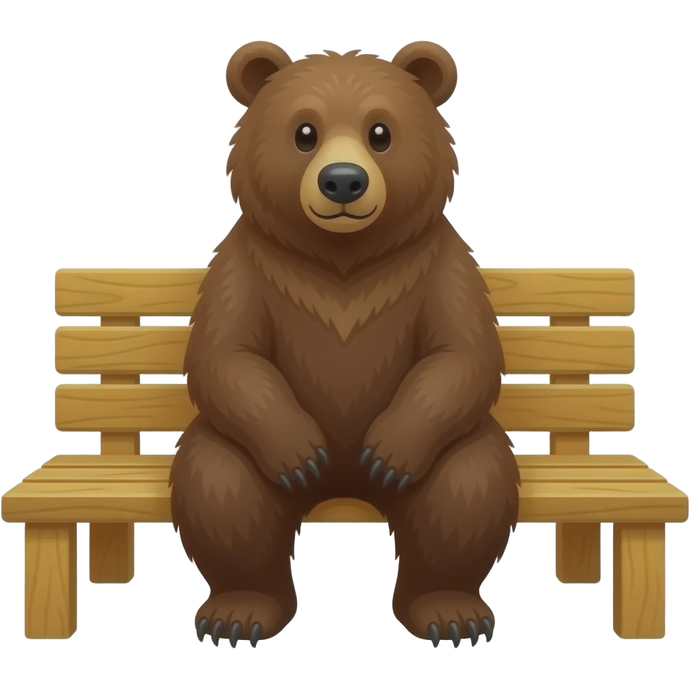 Bear in a sauna emoji