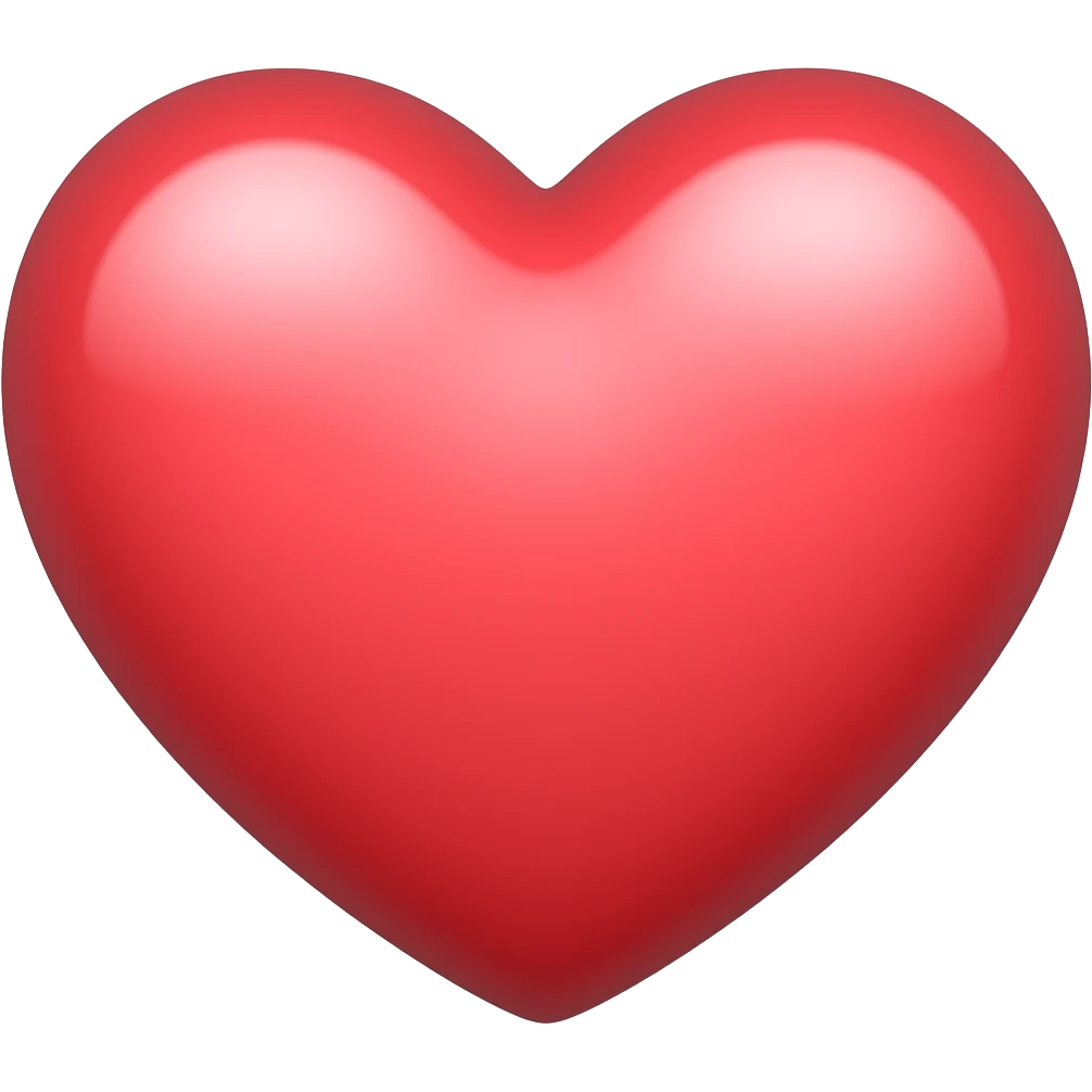 Сердце цвета плюки emoji