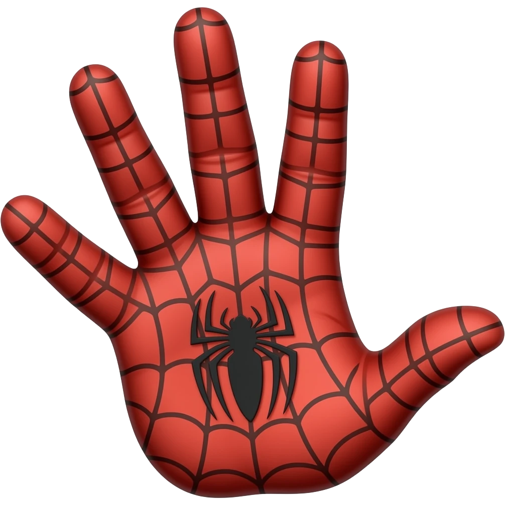 Spiderman mano emoji