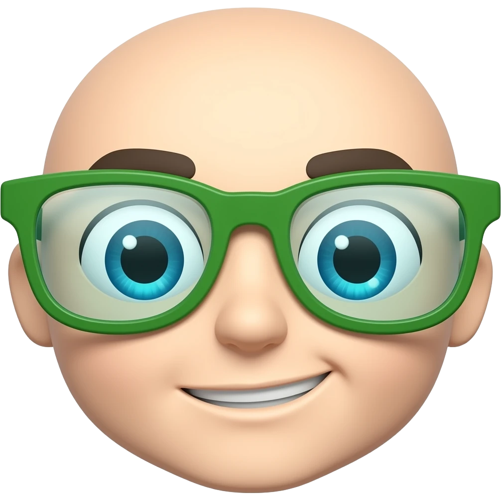 green glasses emoji