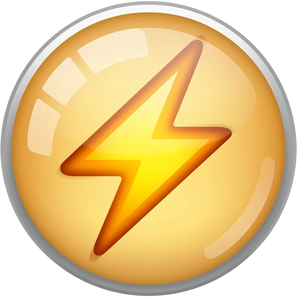 flash symbol emoji