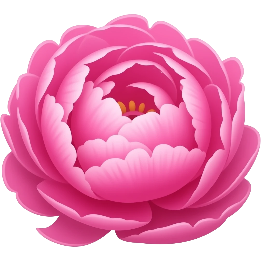 pink peonies emoji