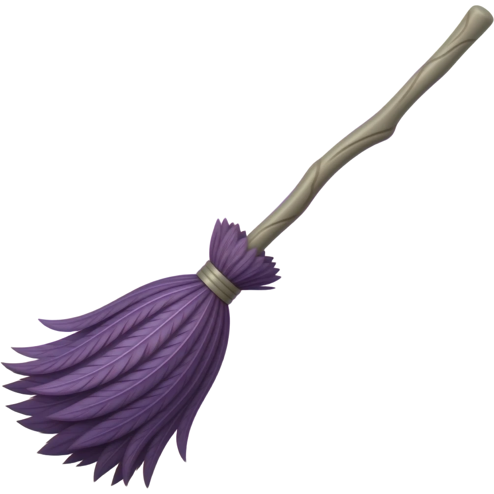 magic witches broom emoji