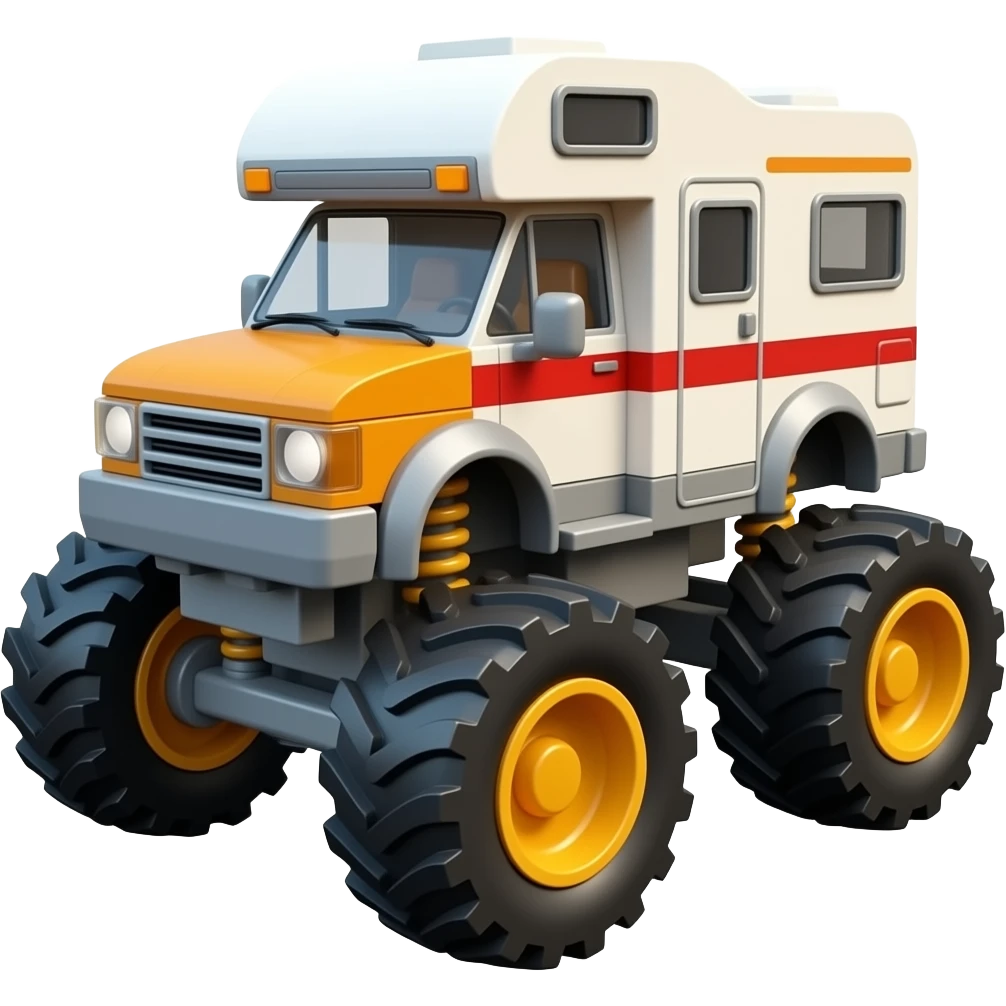 lego monster truck rv emoji