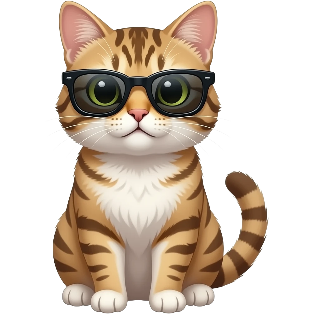 Cat wearing sunglasses emoji
