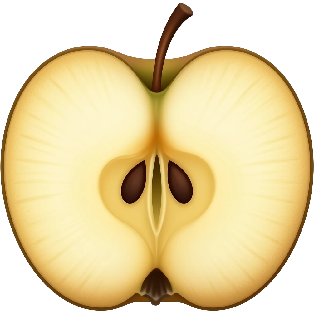 apple dried emoji