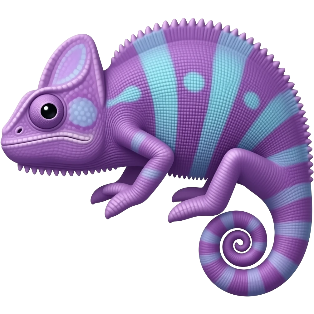 violet cameleon emoji