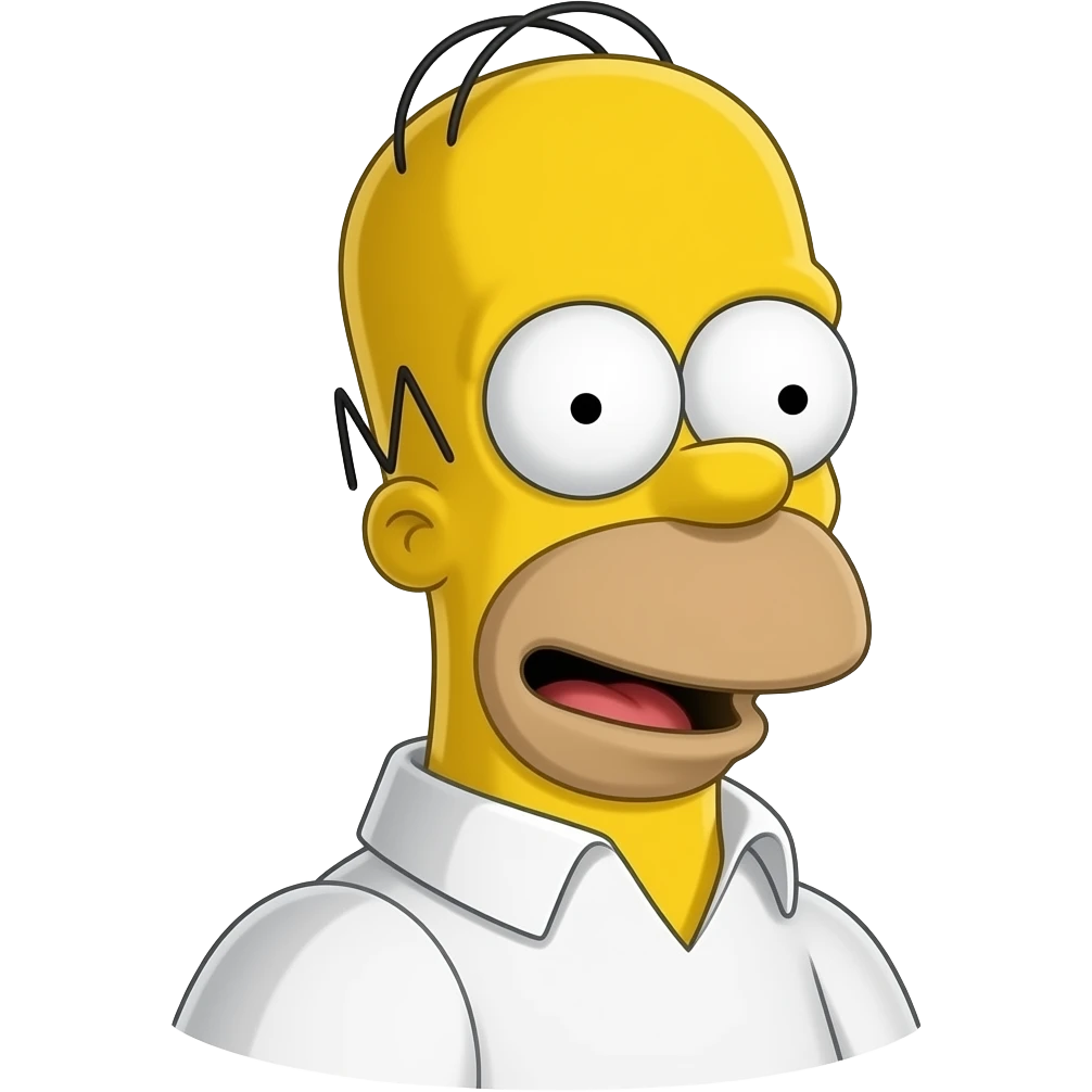 Hungry-Homer-Simpson emoji | AI Emoji Generator