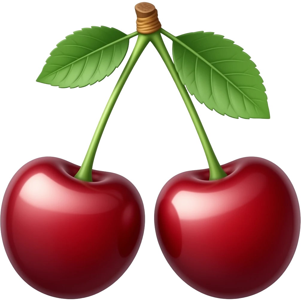 2 cerises emoji