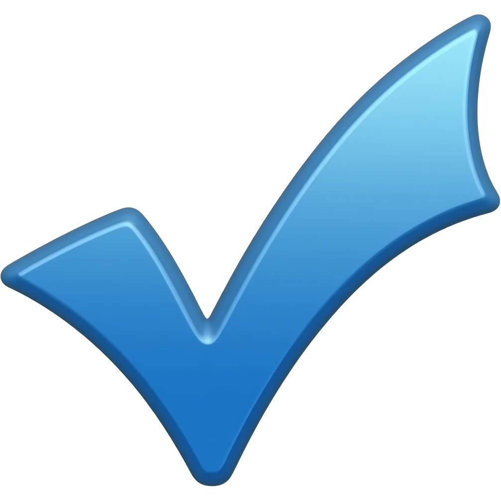 Blu Tick emoji