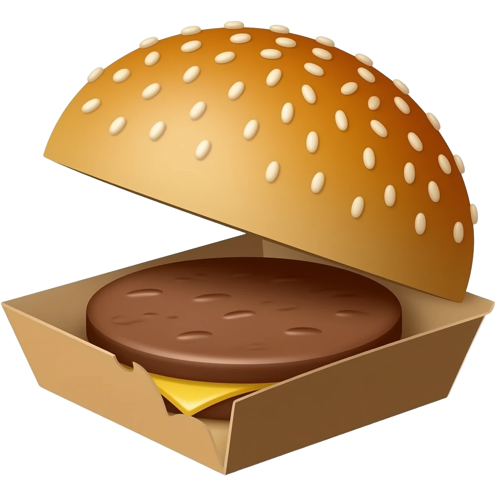 Burger package emoji