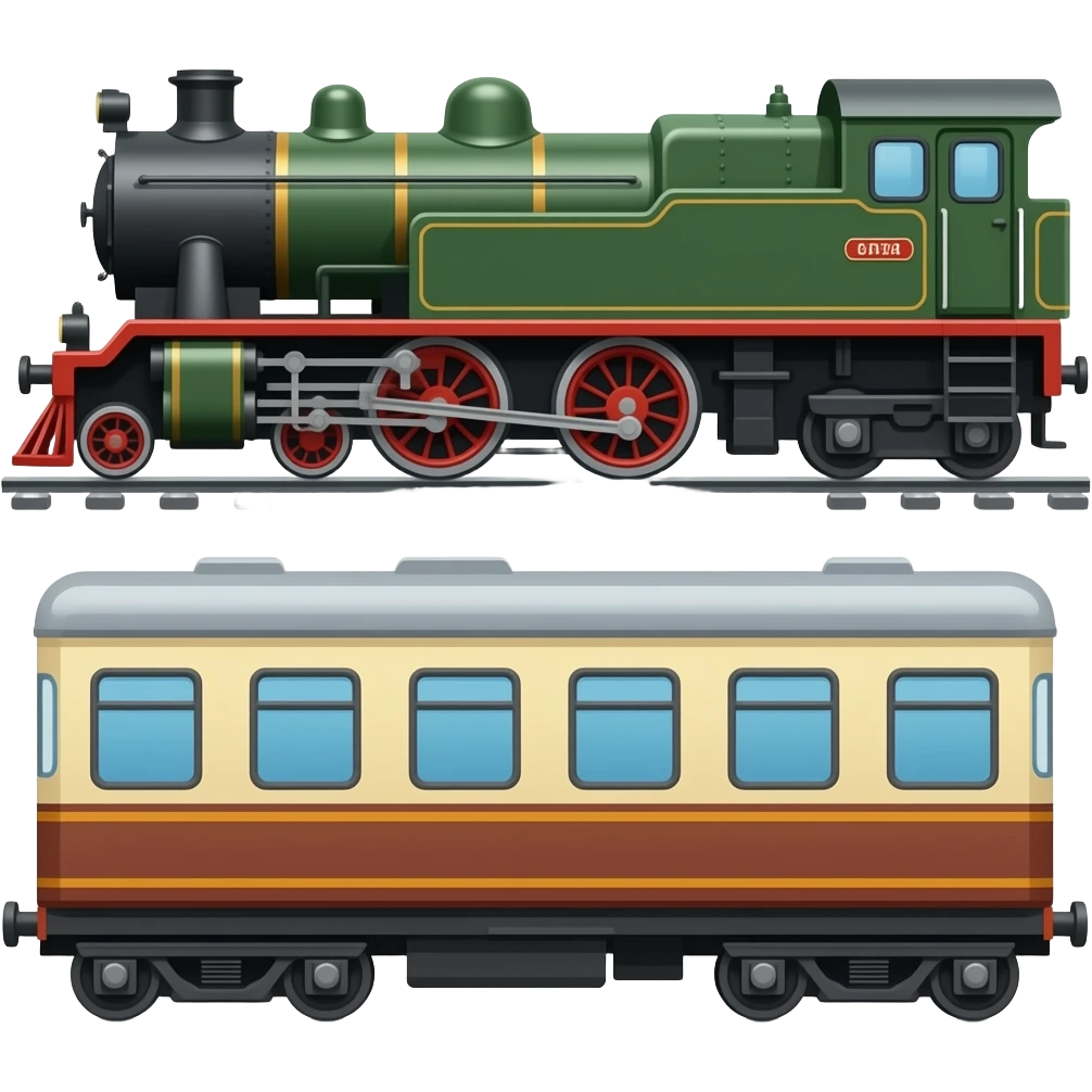 🚂🚃 emoji