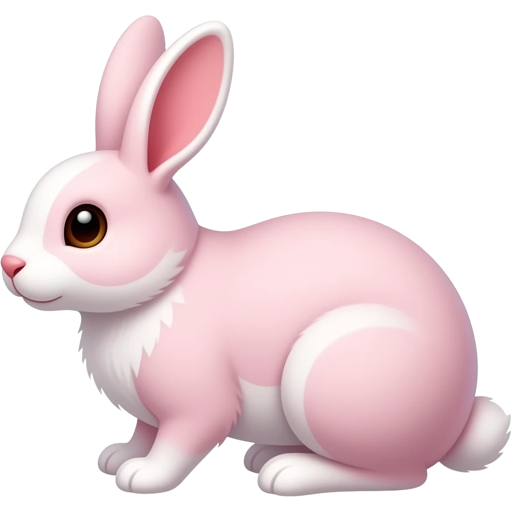 Pink bunny emoji