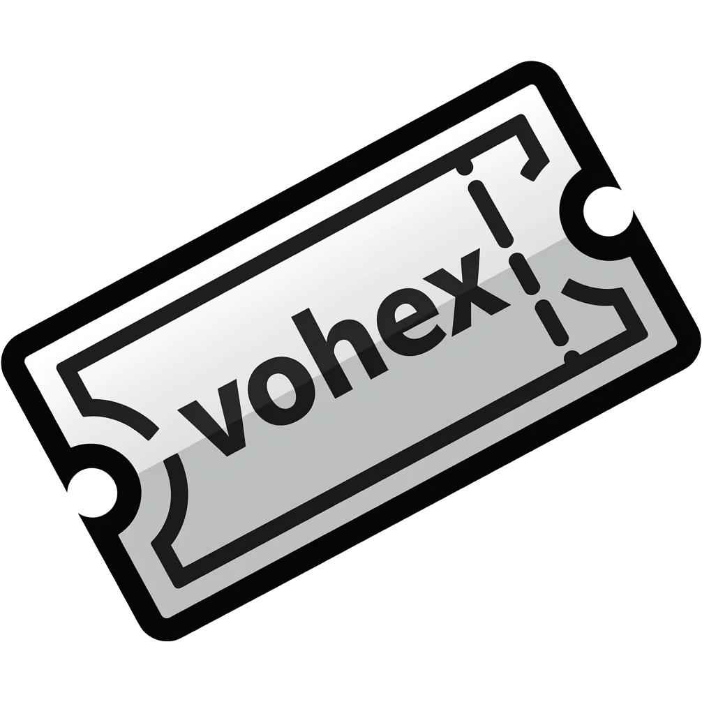 ticket with a bold black outline stroke emoji