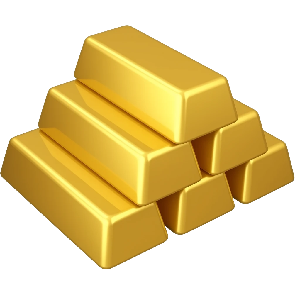 pile of gold bars emoji