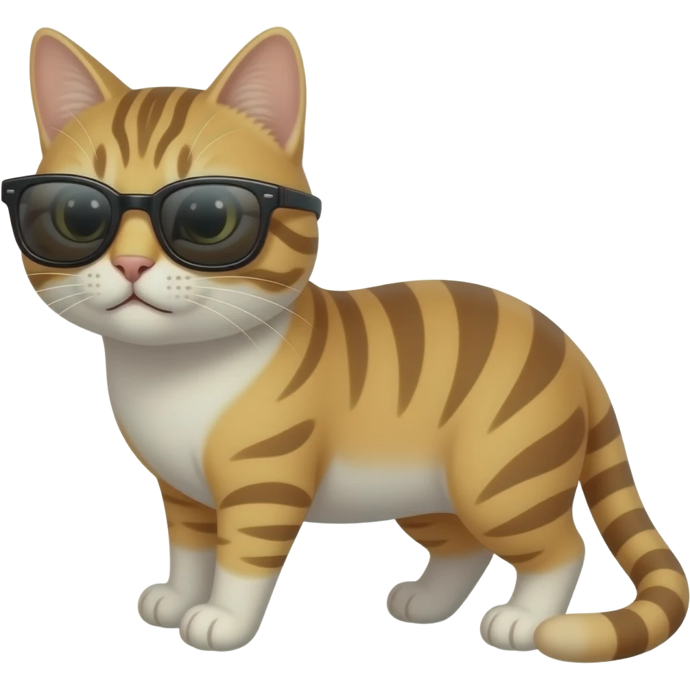 Cat wearing sunglasses emoji
