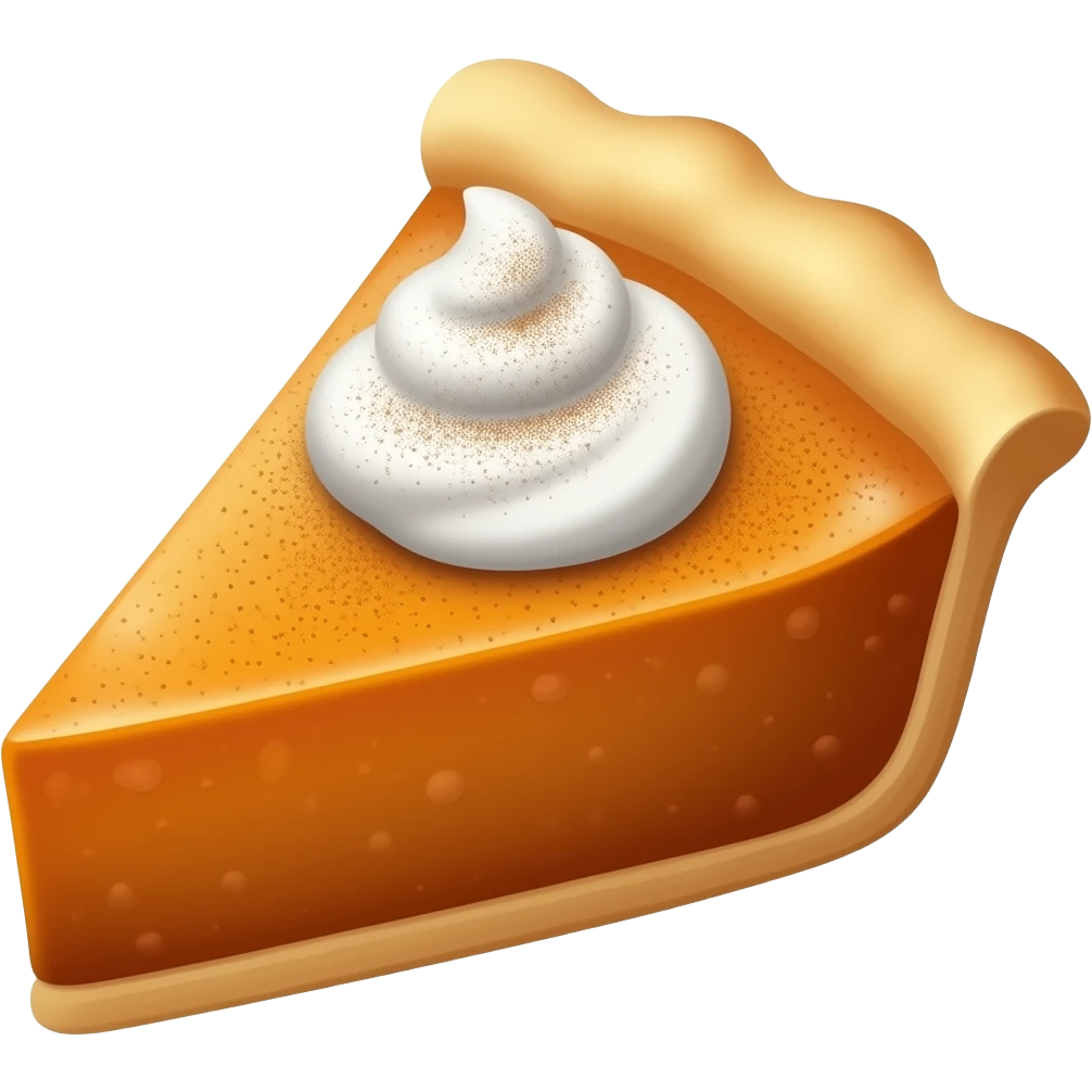Pumpkin pie emoji