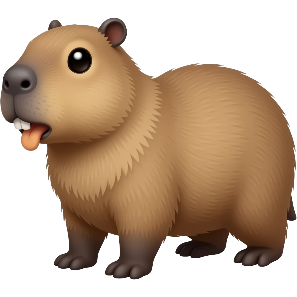 Capybara funny emoji