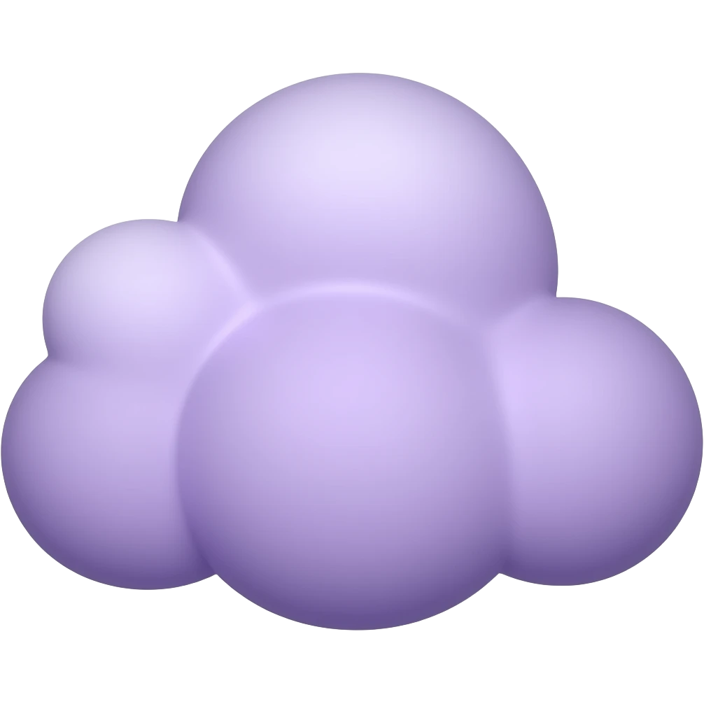 purple cloud emoji