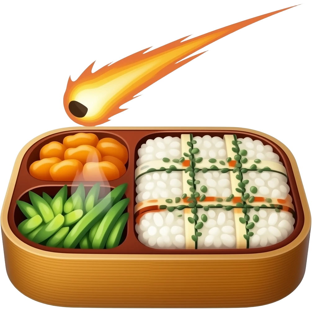 ☄️+🍱 emoji