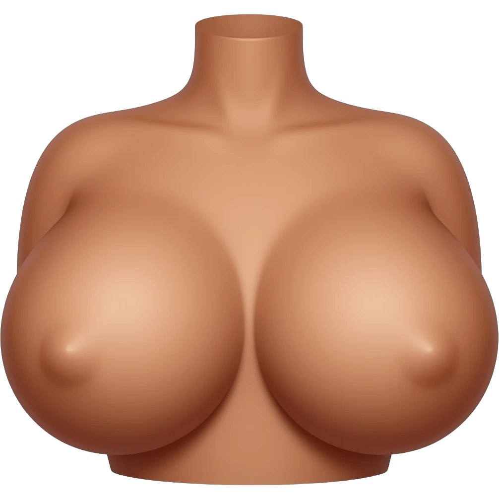 Big light skinned breasts emoji