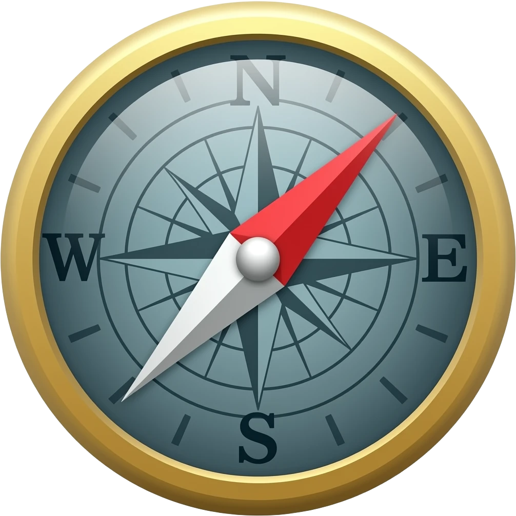 compass has not got a pointer emoji