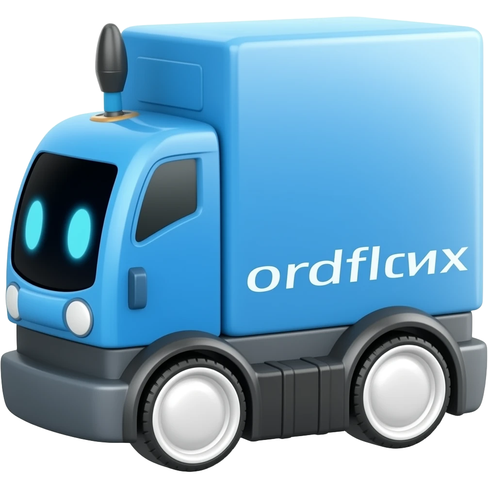delivery robot blue emoji