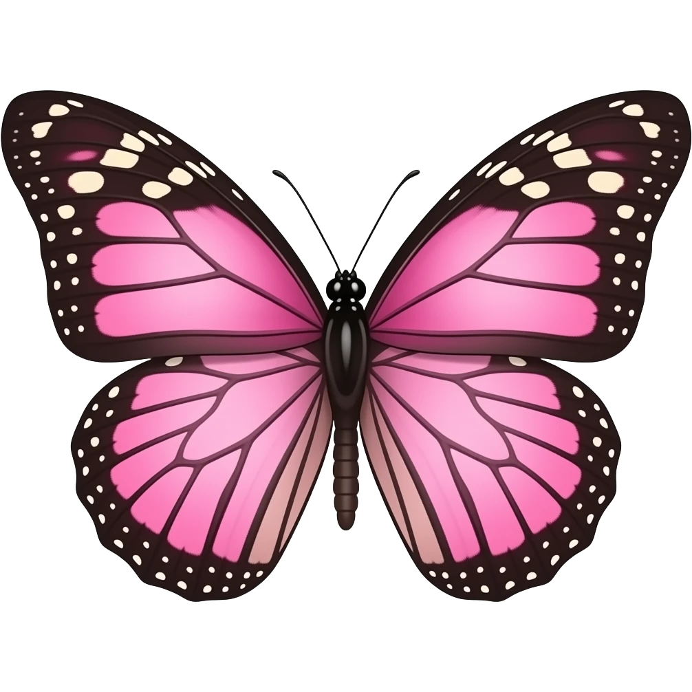 Borboleta rosa emoji