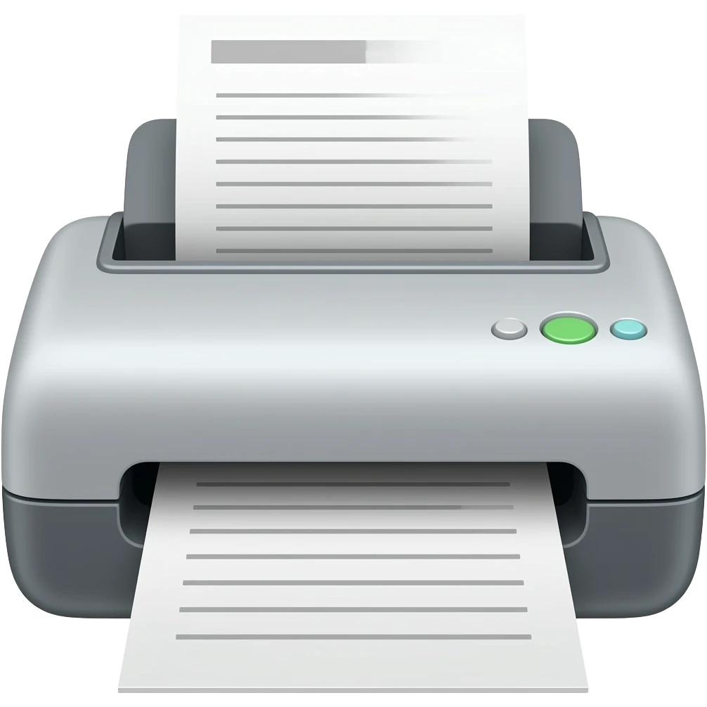receipt printer emoji