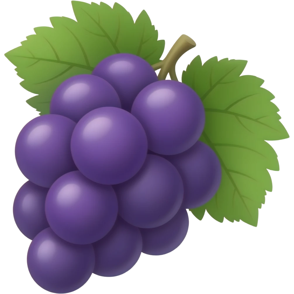 Purple grape emoji
