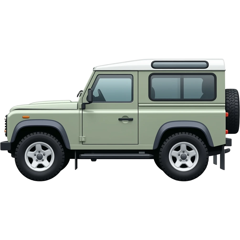 land rover defender 130" crewcab  side view emoji