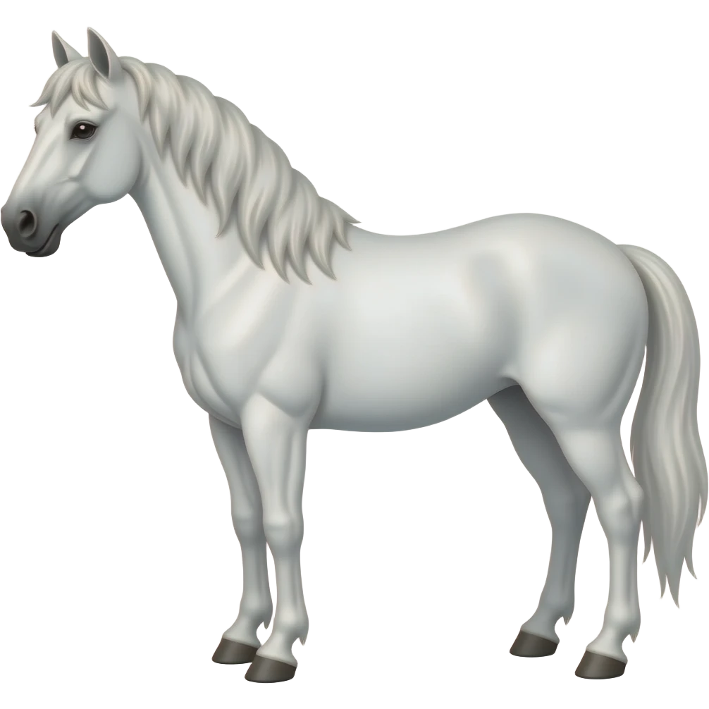 pferd weiß mit schwarzen punkten emoji