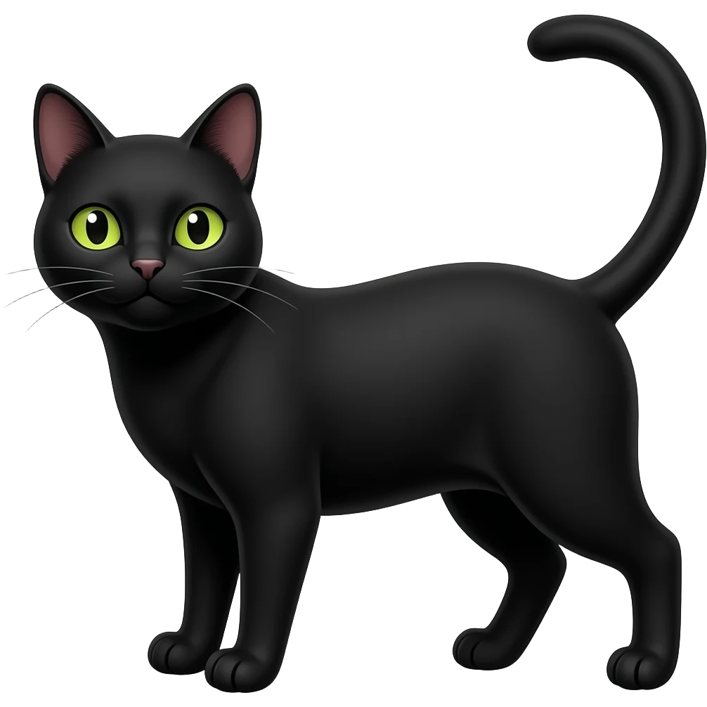 Black cat emoji