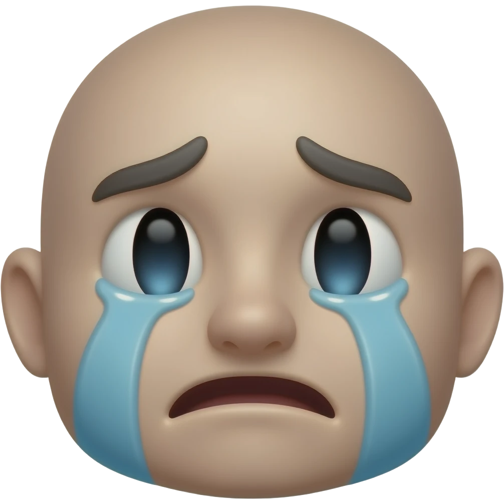 Crying face with begging emoji