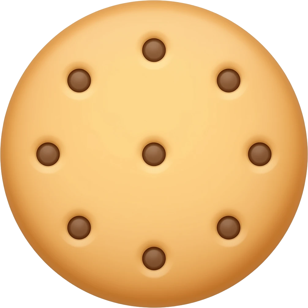 Plain cookie emoji