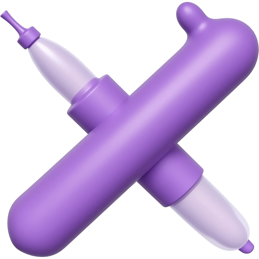long purple dildo emoji