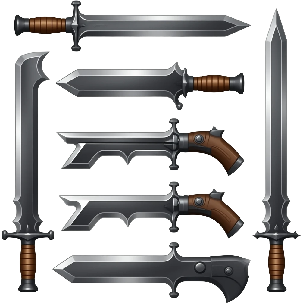 Weapons from Devil May Cry emoji