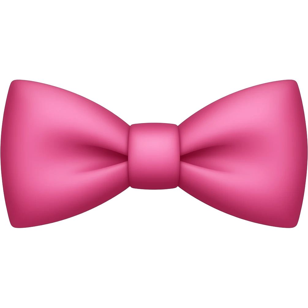 Pink bow tie emoji