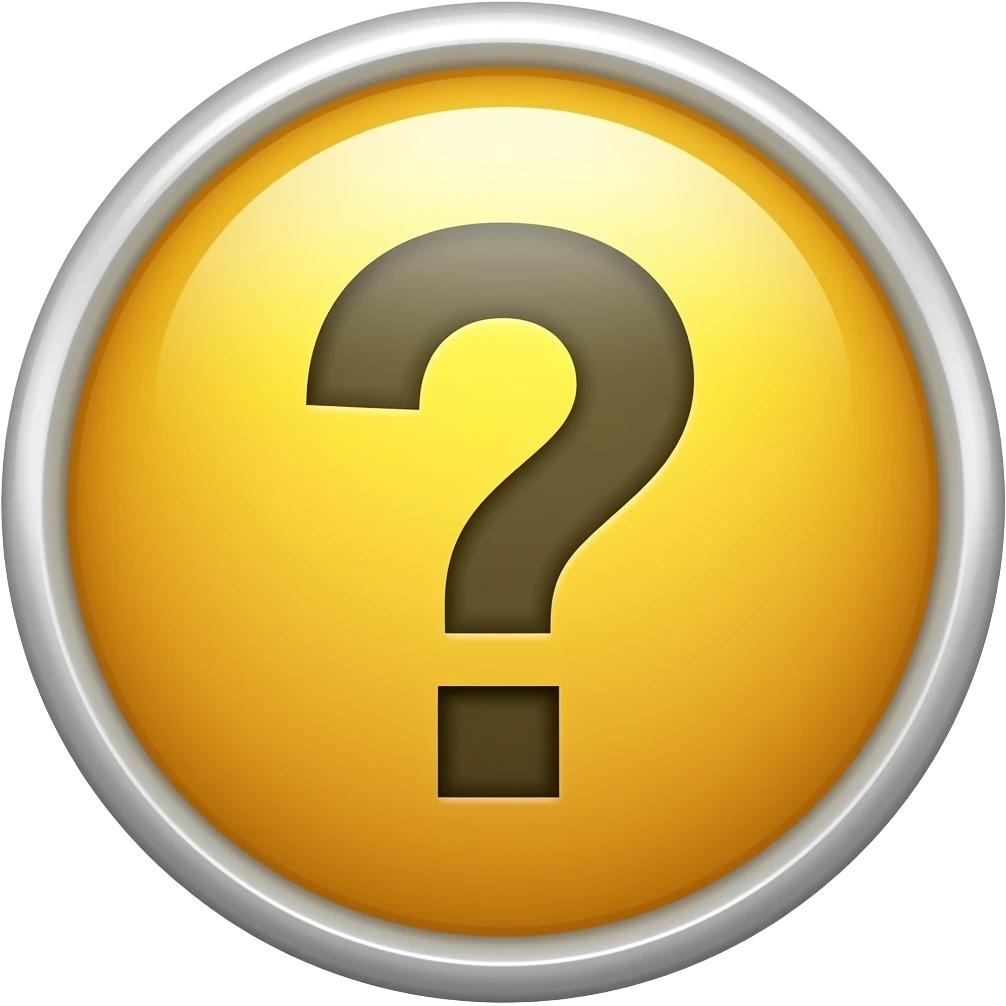 question mark button PC smile emoji