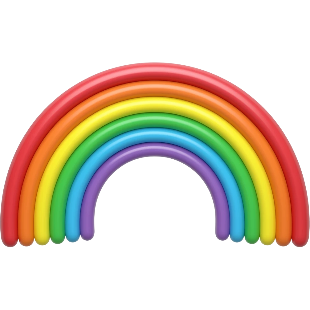 Пастельная радуга emoji