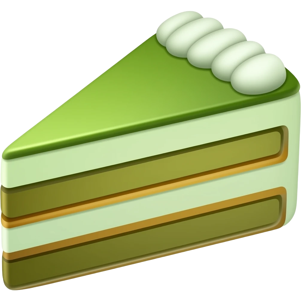 Cake matcha emoji