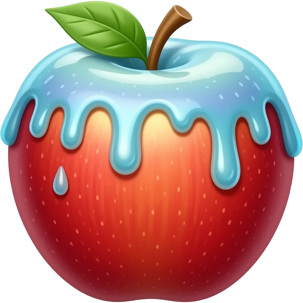 Dripstones apple emoji styled emoji