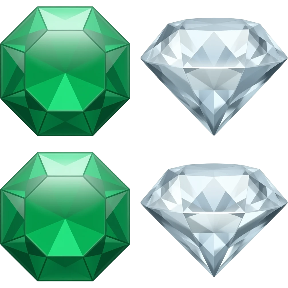 Esmeraldas diamantes emoji