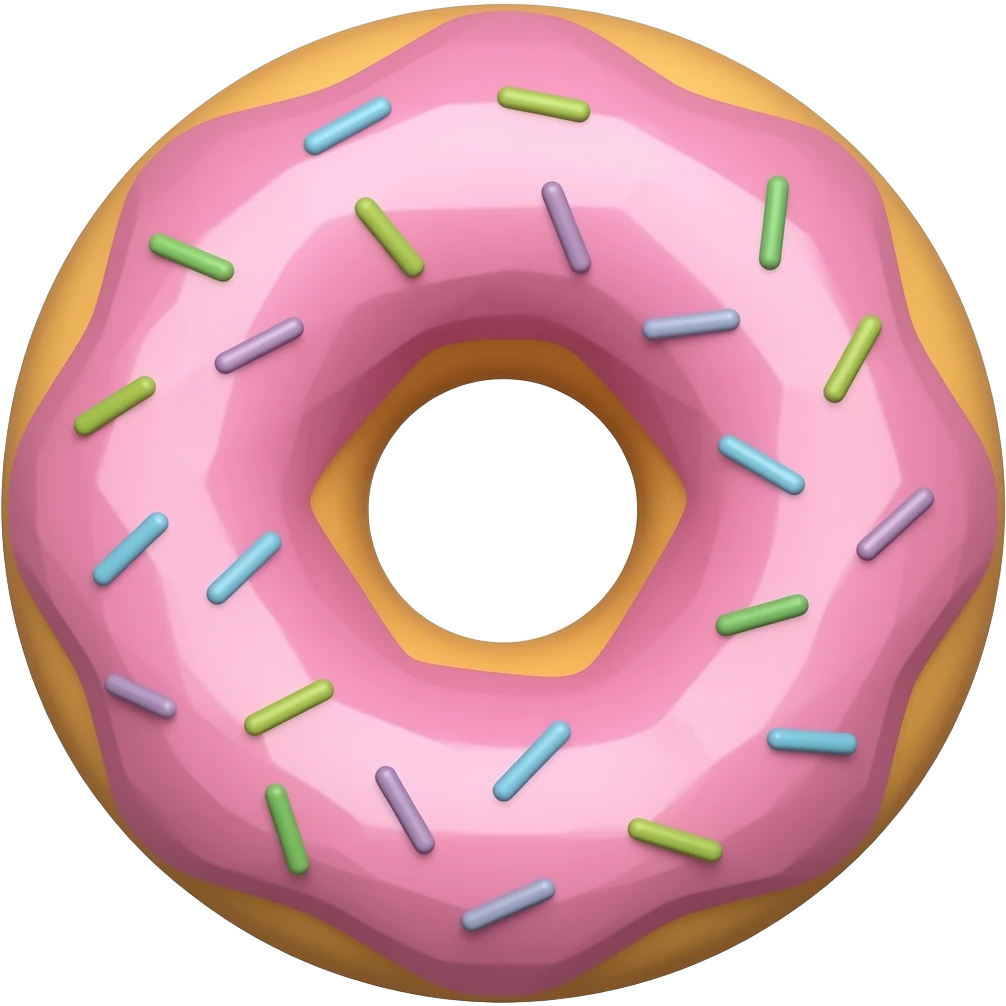Polygon donut emoji