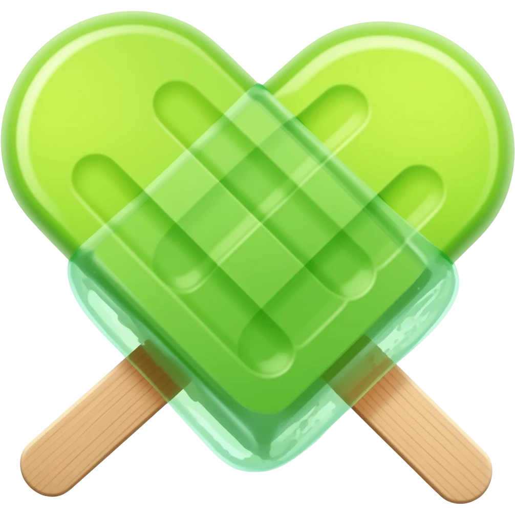lime popsicle fruity cute on stick emoji