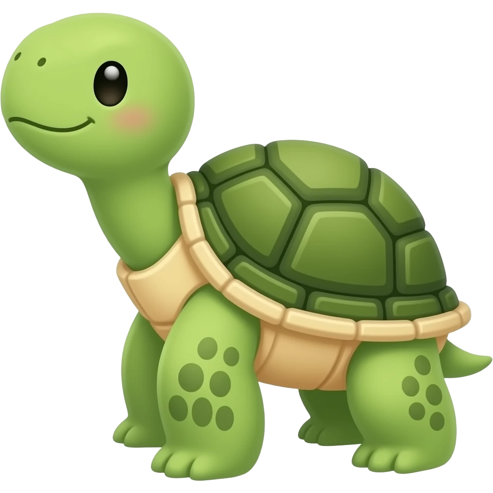 Kawaii turtle emoji