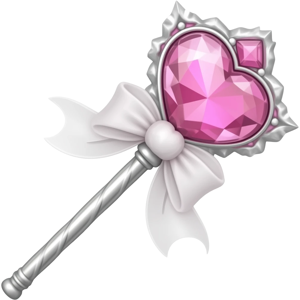 粉紅愛心魔法棒珠寶 emoji